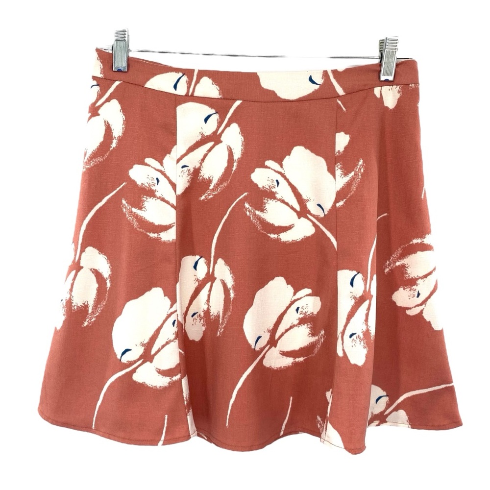 Lush Floral Mini Skirt Large